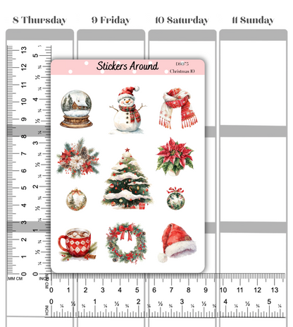 Christmas Decorative Sticker Sheet 