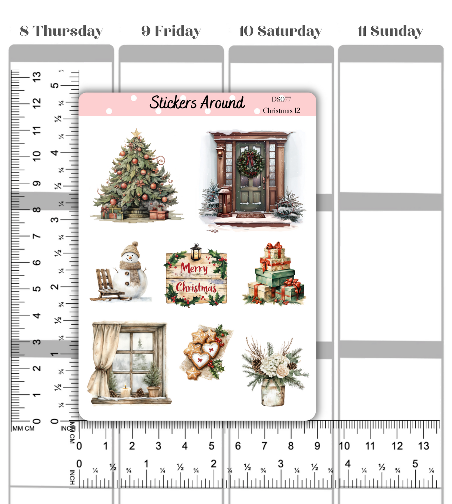 christmas planner sticker