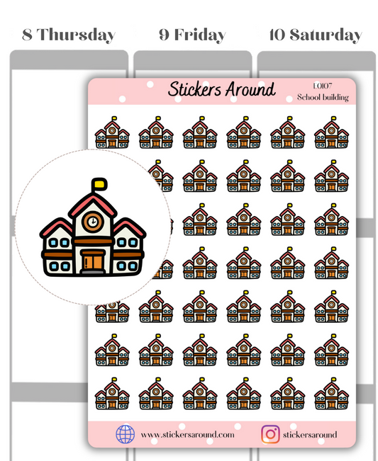 SCHOOL BUILDING PLANNER STICKER