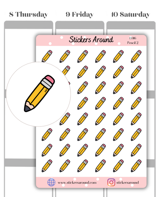 Pencil Icon Planner Sticker