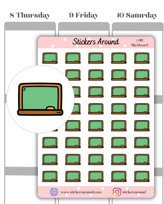 Blackboard Icon Planner Sticker