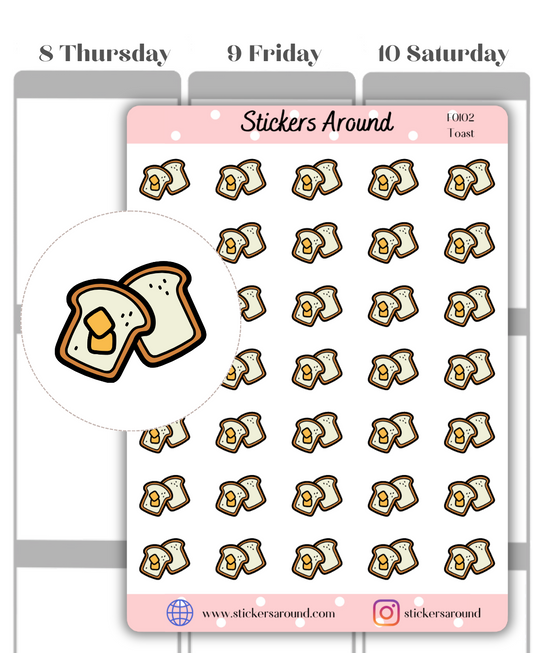 toast planner sticker