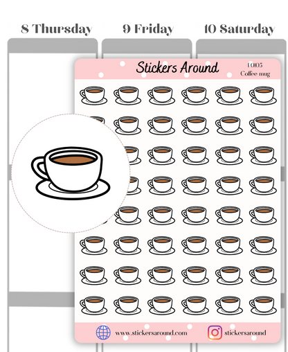 Coffee Mug Planner Sticker