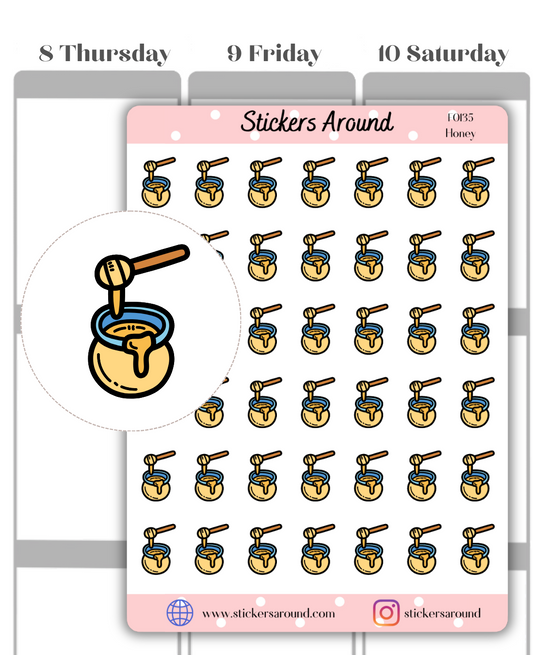 honey planner sticker