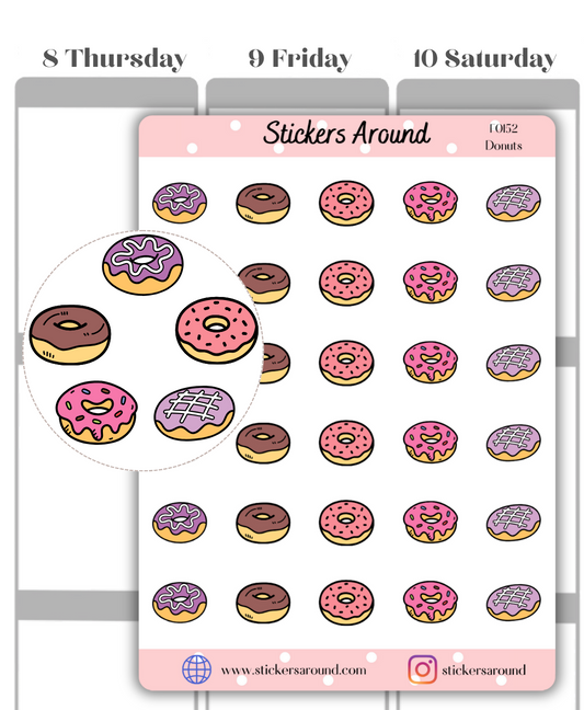 Donuts Icon Planner Stickers