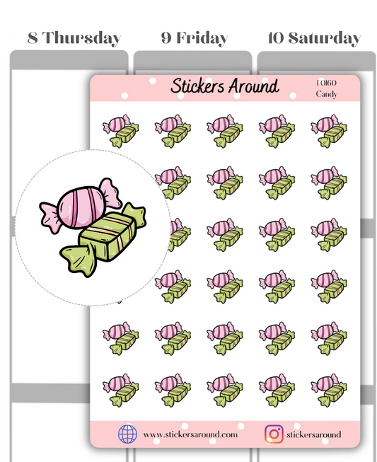 Candy Icon Planner Stickers
