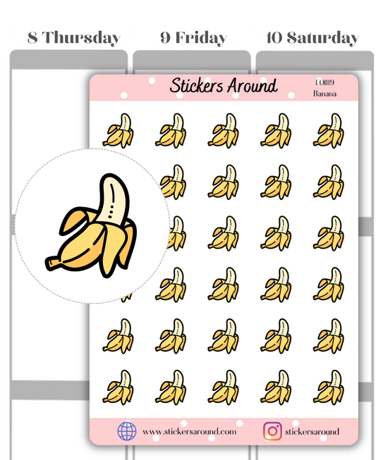Banana  Icon Planner Stickers 