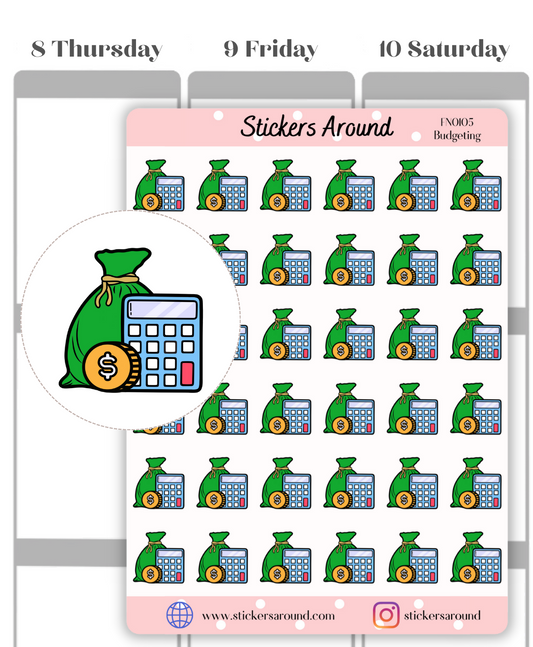 Budgeting Icon Planner Sticker