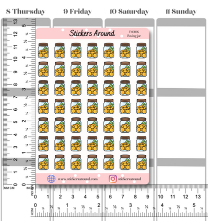 Saving Jar Icon Planner Sticker