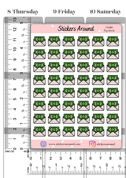 Paycheck Icon Planner Sticker