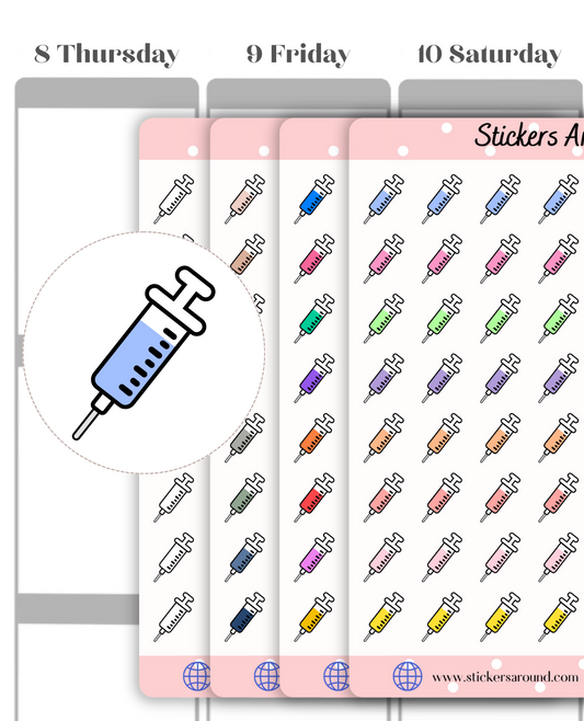 Syringe Planner Stickers