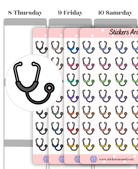 Doctor Stethoscope Icon Planner Sticker