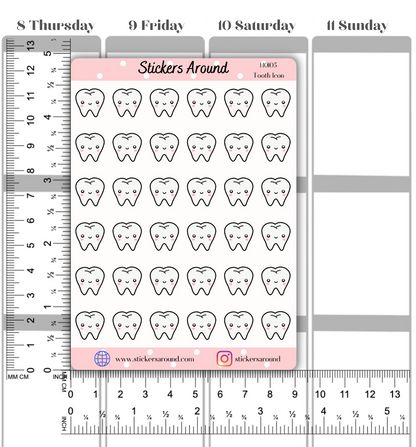 Dentist Appointment Icon Planner Stickers