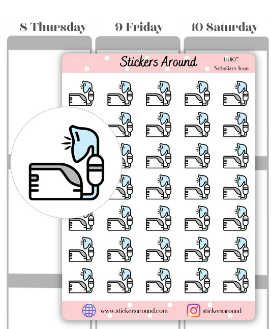 Nebulizer Icon Planner Stickers