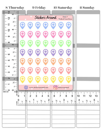 Hospital Location Marker Planner Sticker