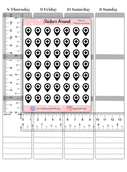 Hospital Location Marker Planner Sticker