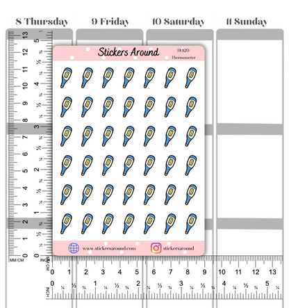 Thermometer Icon Planner Stickers
