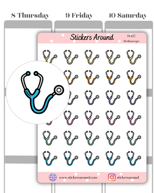 Stethoscope Icon Planner Stickers