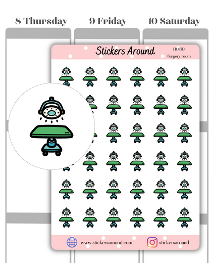 Surgery Room Icon Planner Stickers 