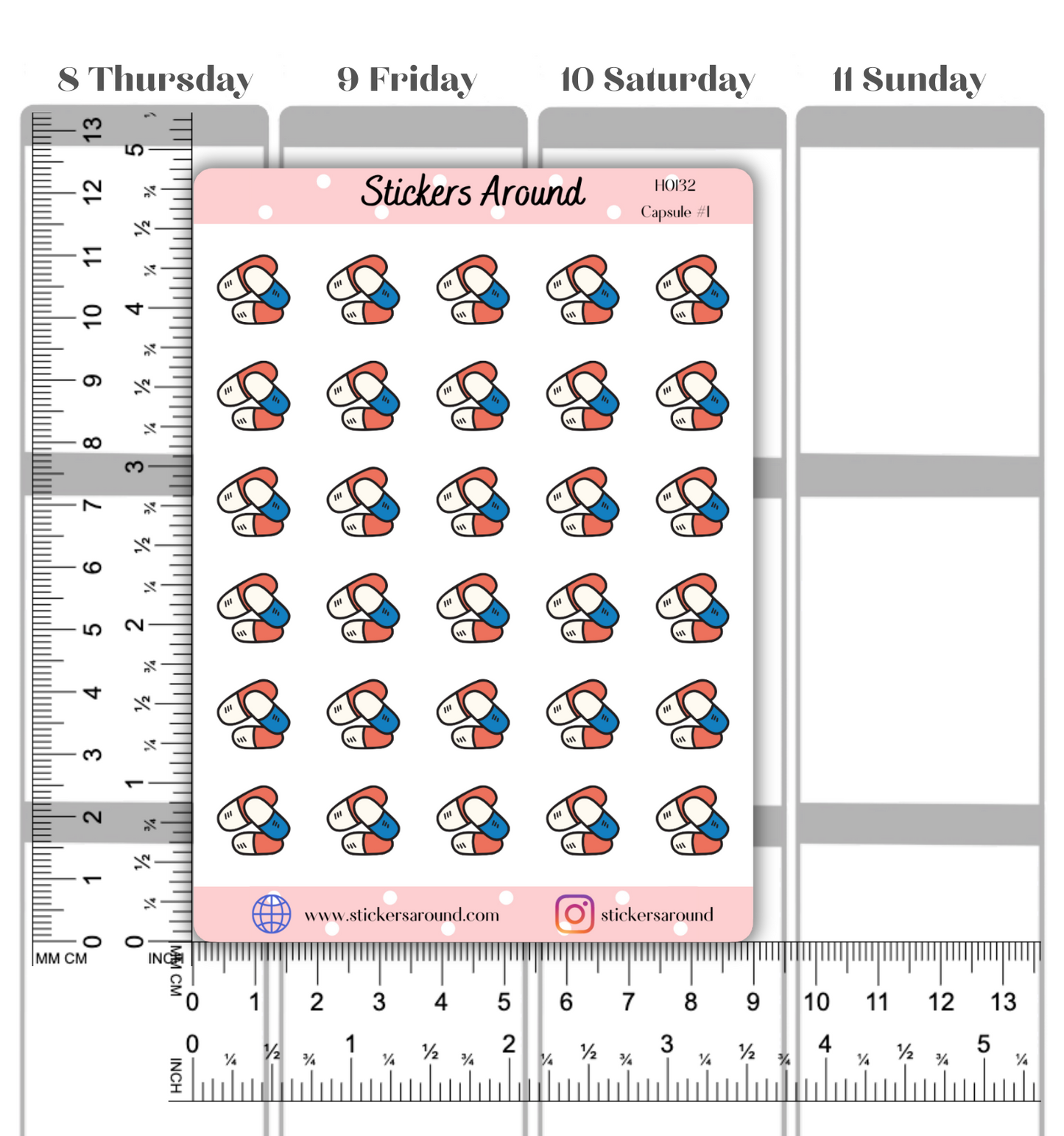 Operating Table Icon Planner Stickers