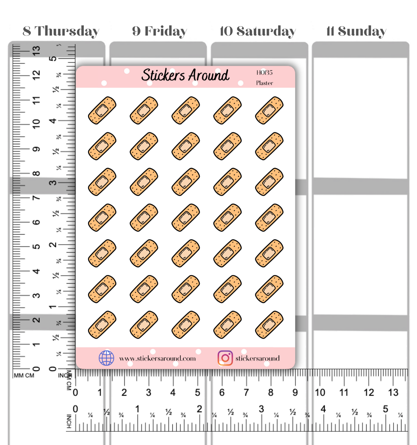 Plaster Icon Planner Stickers