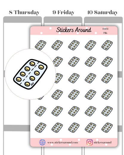 Pills Icon Planner Stickers