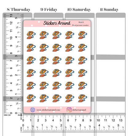 Blood Pressure Monitor Icon Planner Stickers