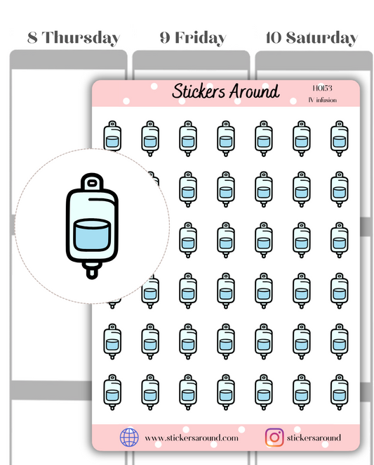 IV Infusion Icon Planner Stickers