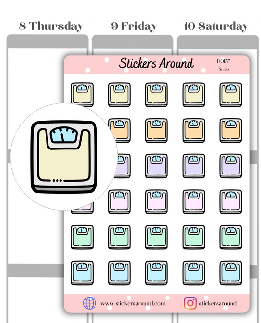 Scale Kit Icon Planner Stickers