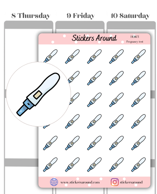 Pregnancy Test Icon Planner Stickers