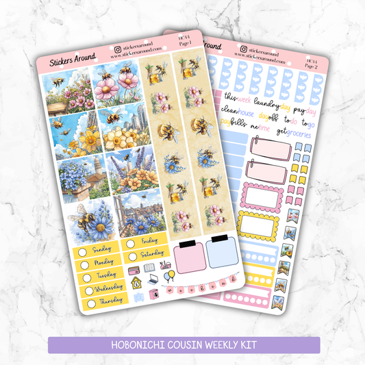 Bees & Blooms – City Garden Planner Sticker Kit