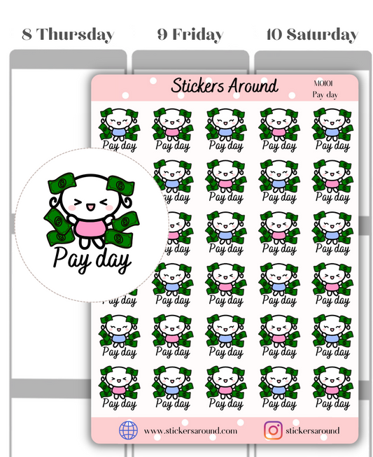 Payday Planner stickers