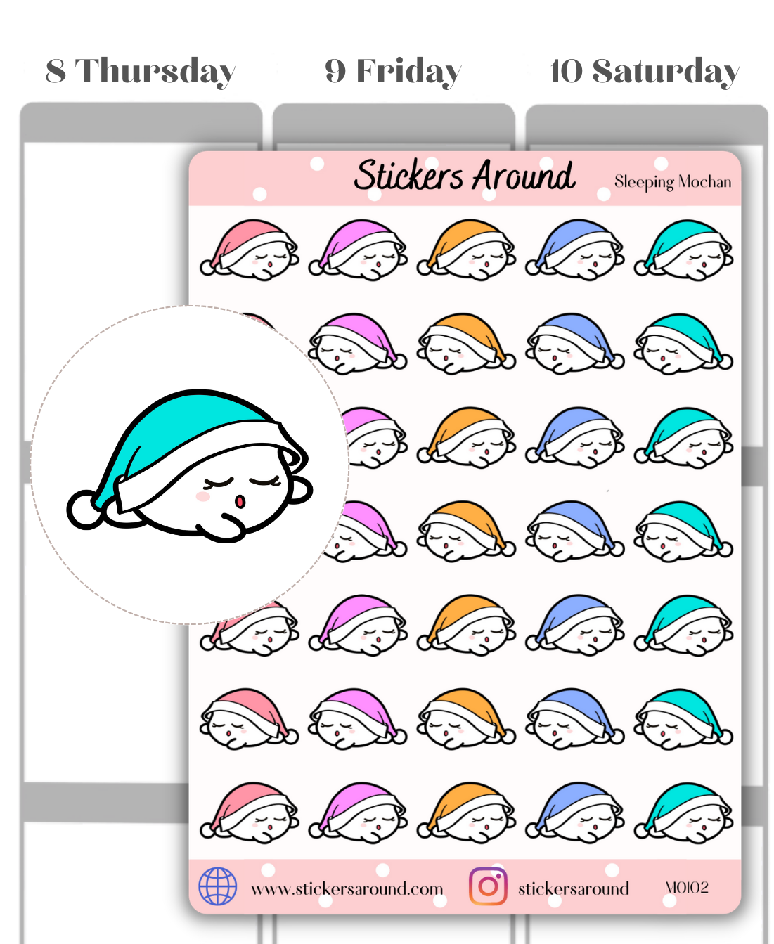 Sleeping Planner Stickers