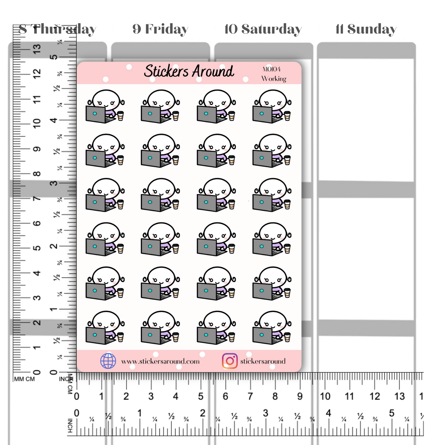 Working Planner Stickers