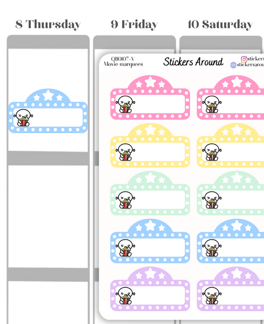 Movie Markees Planner Sticker