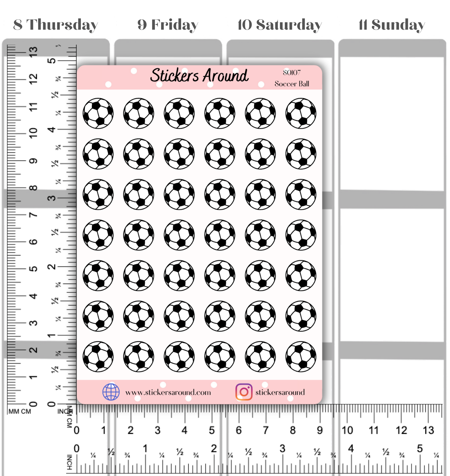 Soccer Ball Icon Planner Sticker