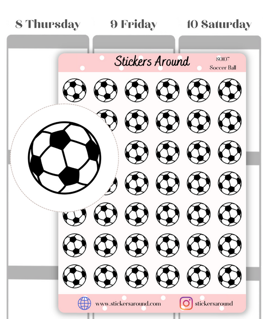 Soccer Ball Icon Planner Sticker