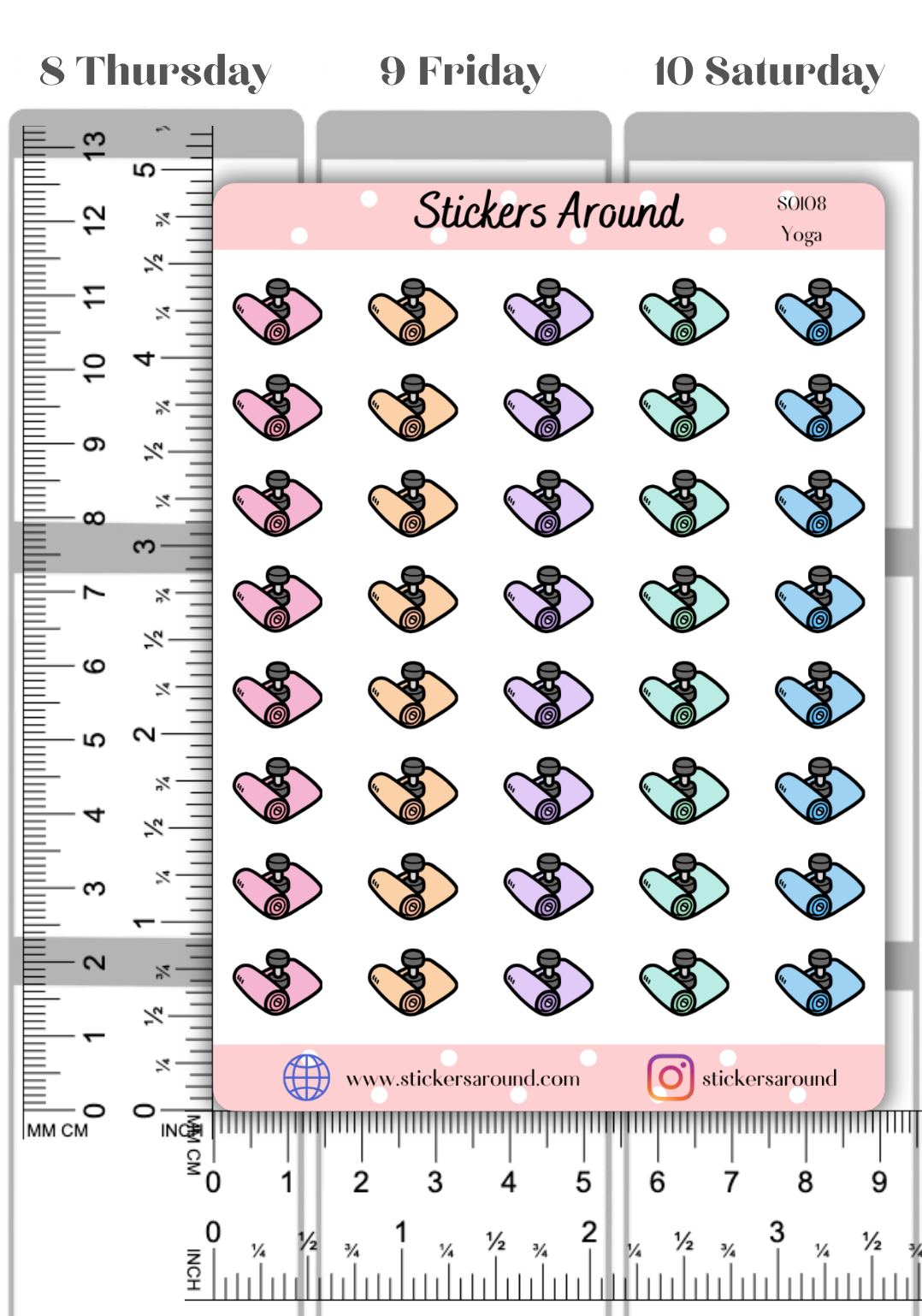 Yoga Planner Stickers