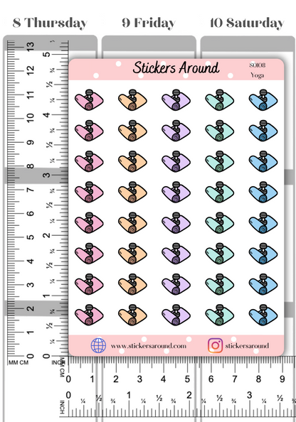 Yoga Planner Stickers