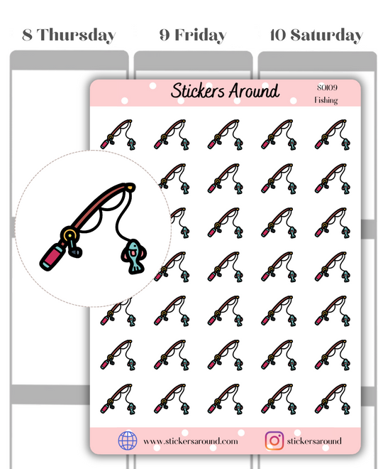 fishing icon planner sticker