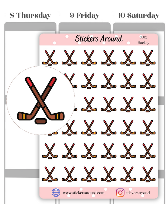 Hockey Planner Sticker