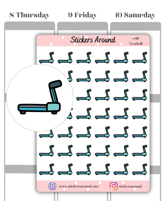 Treadmill Icon Planner stickers