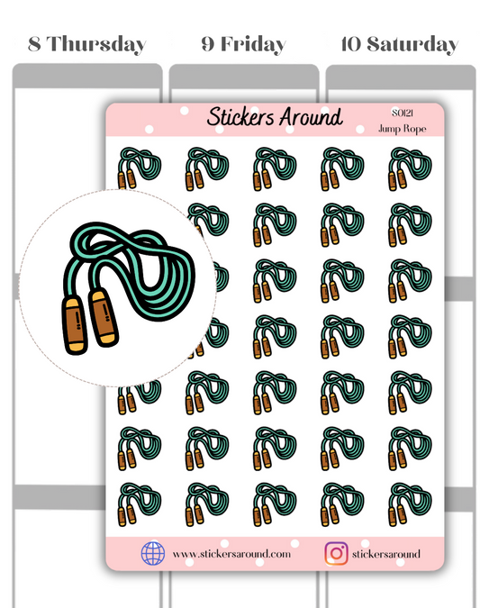 Jump Rope Icon Planner Sticker