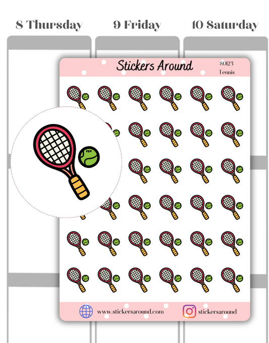 Tennis Icon Planner Sticker