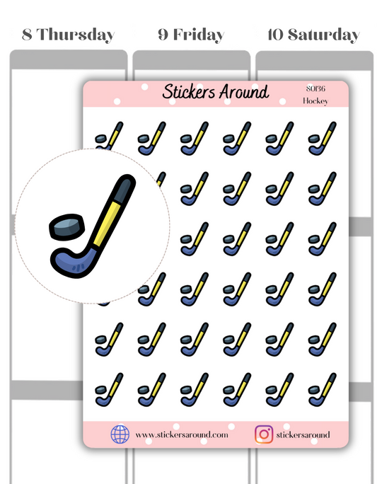 Hockey Icon Planner Sticker