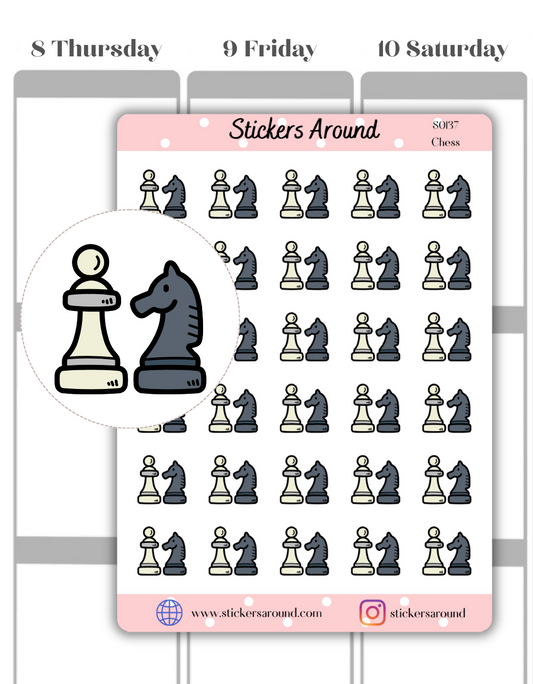 Chess Icon Planner Sticker