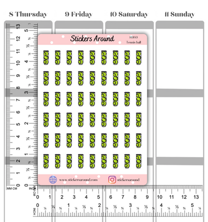 Tennis Ball Icon Planner Sticker