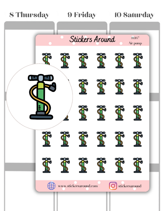 Air Pump Icon Planner Sticker