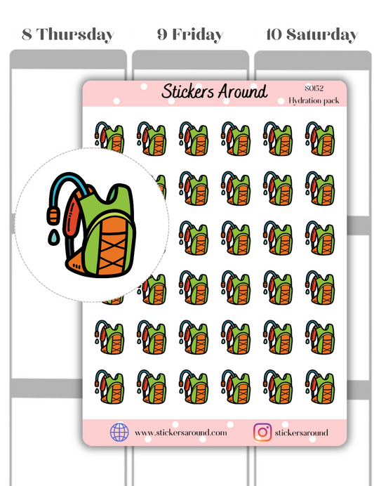 Hydration pack Icon Planner Sticker