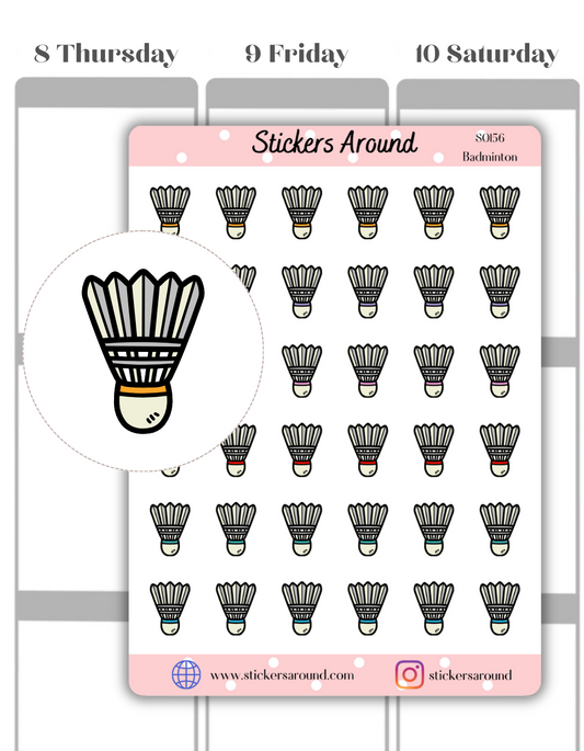 Badminton Icon Planner Sticker